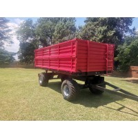 10 Ton Farm Trailer Double Axle With Dropsides