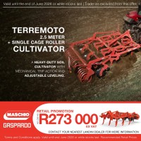 Maschio Terromoto 2.5m SC Roller Promo Maschio Terromoto 2.5m SC Roller Promo