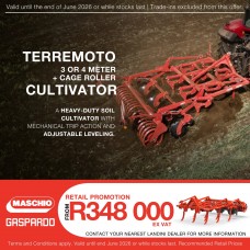 Maschio Terromoto 3m or 4m Cultivator SC Roller Promo Maschio Terromoto 3m or 4m Cultivator SC Roller Promo